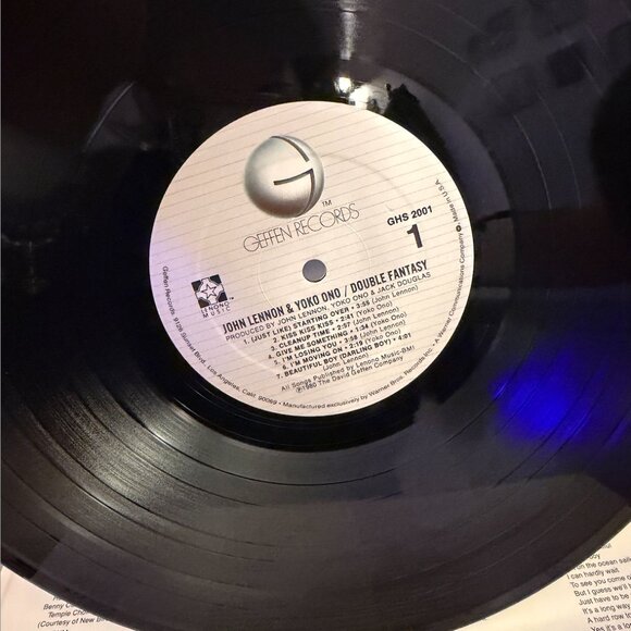 John Lennon & Yoko Ono – Double Fantasy LP Vinyl Record GHS 2001 Geffen 1980 - Picture 5 of 6
